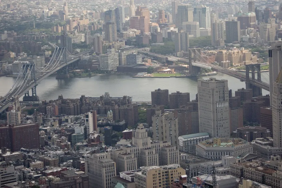 Aerial Views of the Manhattan Skyline