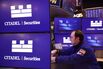 A Citadel Securities trader on the floor of the New York Stock Exchange.