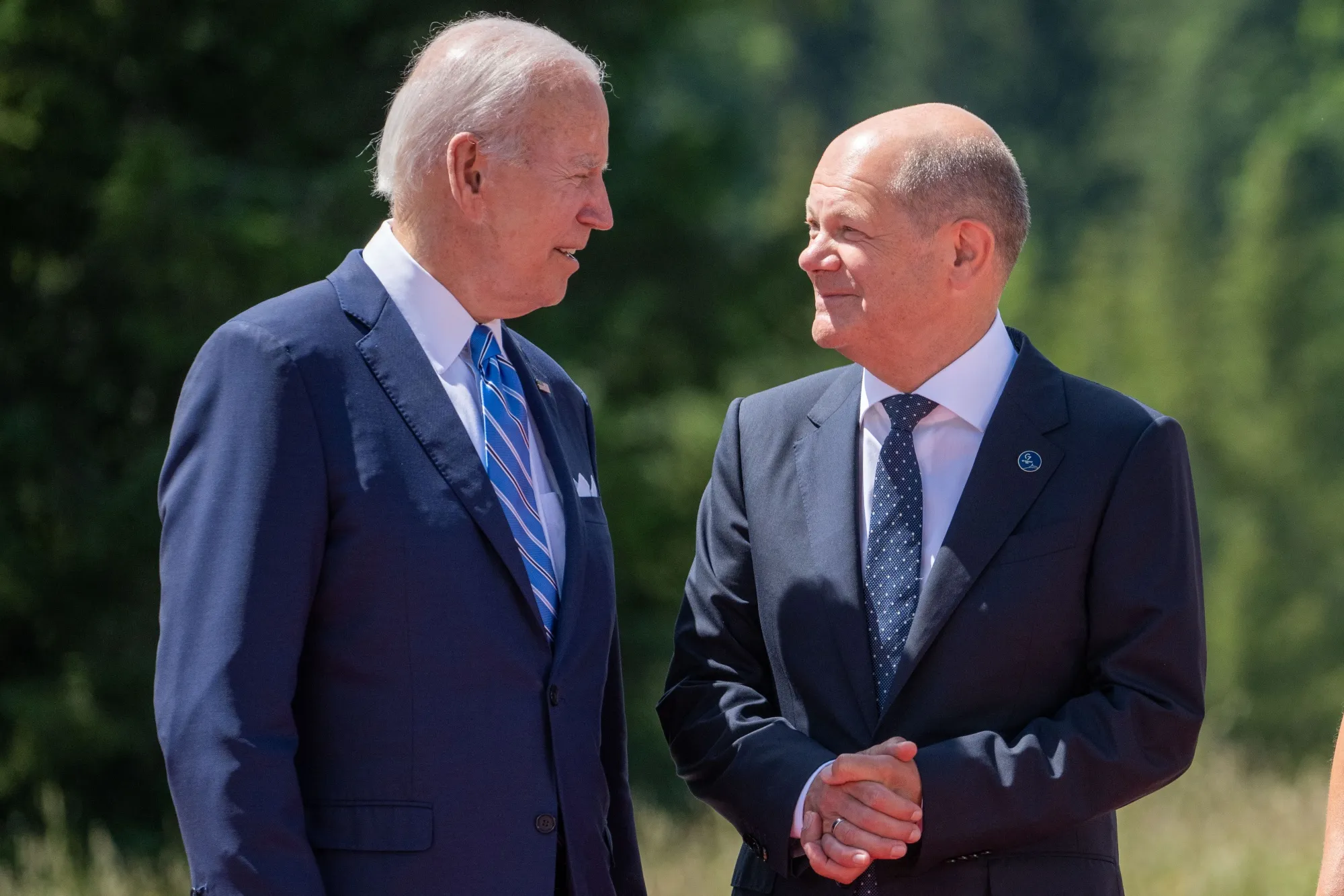 Joe Biden and Olaf Scholz
