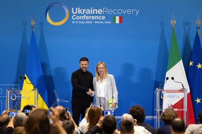 European Leaders at The Ukraine Recovery Conference
