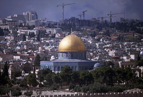 General Views Of The Temple Mount Compound And The Dome Of The Rock