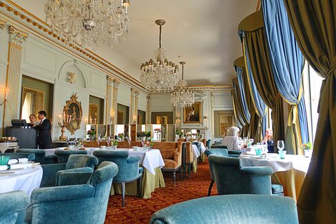 The dining room.