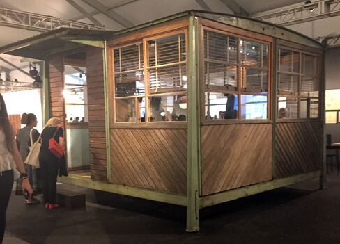 French architect Jean Prouve designed this prefabricated hut for the French army in 1939. Seen here at Design Miami, it's now priced at $2 million.