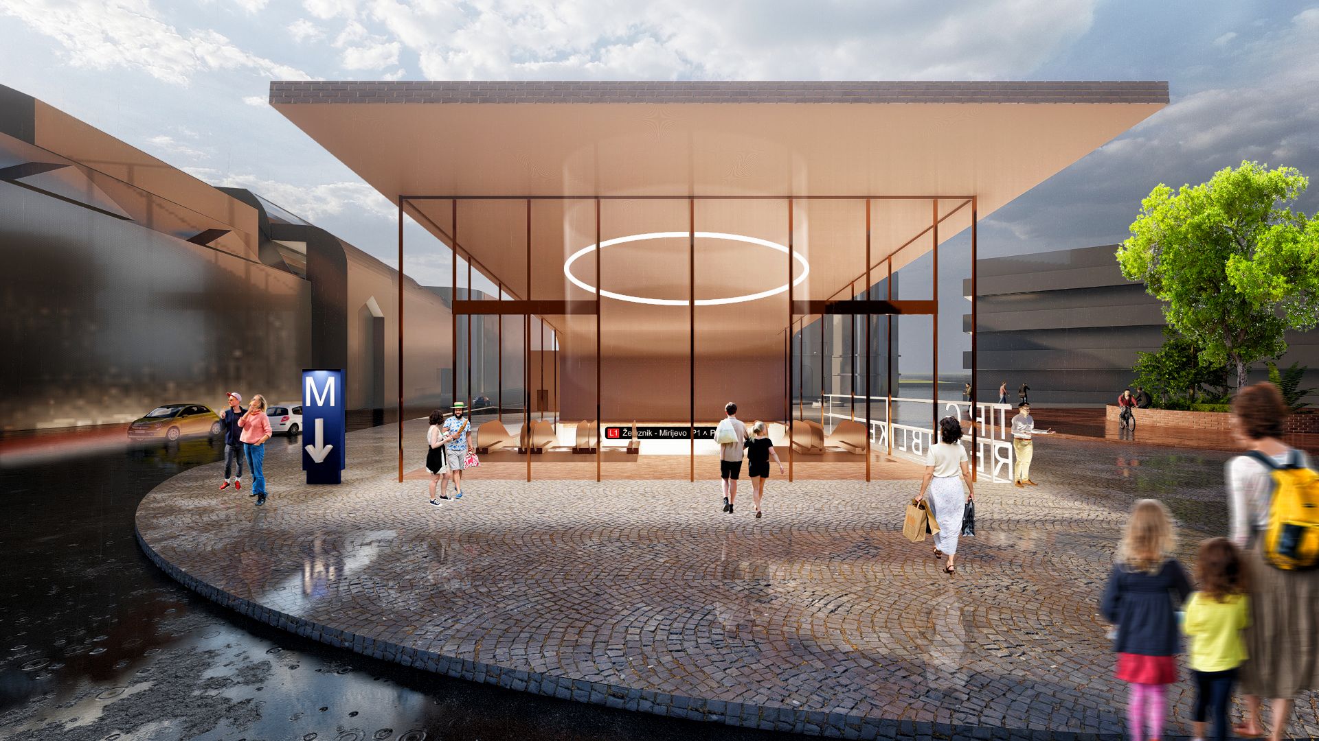 Visualizations for the Trg Republike metro station in Belgrade. Source: Studio OBE