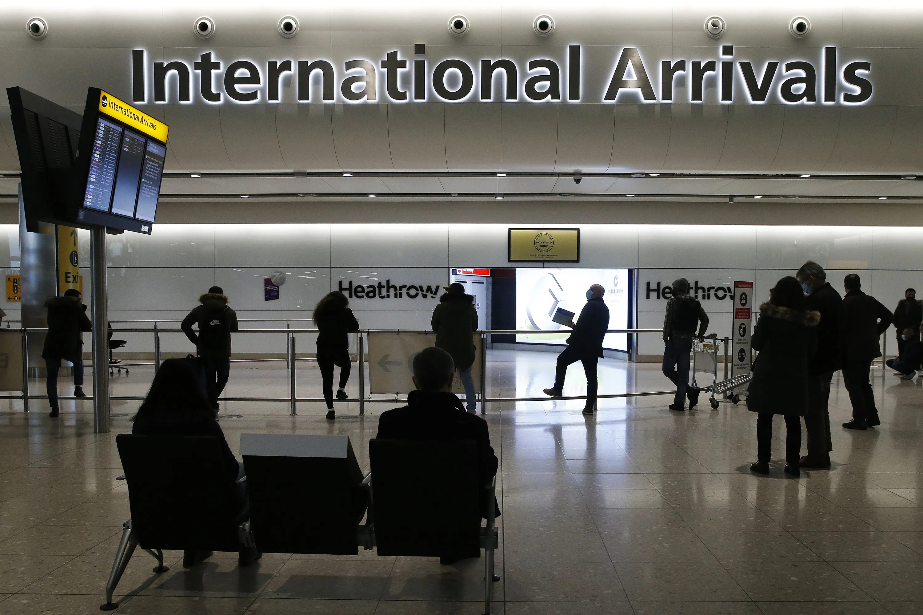Travelers arriving from 33 nations on the government’s “red list” will be forced to pay 1,750 pounds per person to isolate in a hotel for 10 days.