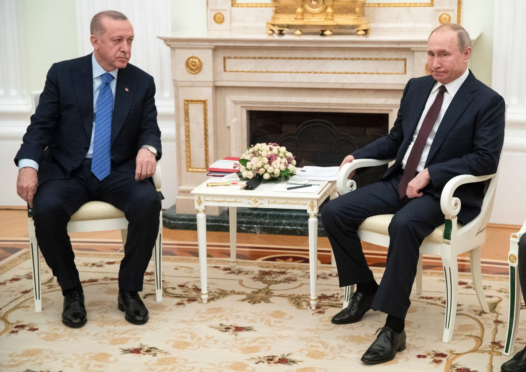 Recep Tayyip Erdogan&nbsp;and&nbsp;Vladimir Putin in 2020.