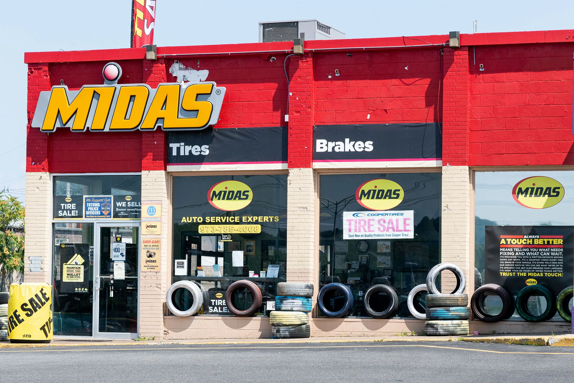 A Midas auto repair store in Totowa, New Jersey.