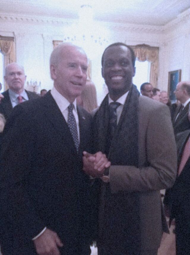 Pras Michél with President Joe Biden