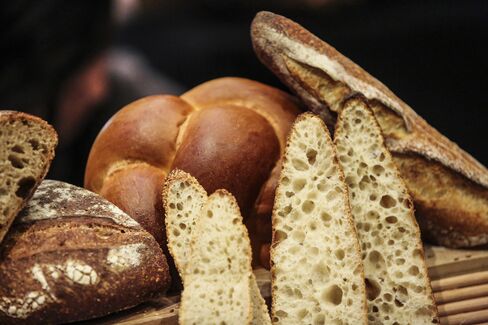 A display of bread was like a baker's peep show: just look at those air pockets.