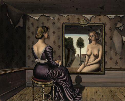 Le Miroir by Paul Delvaux
