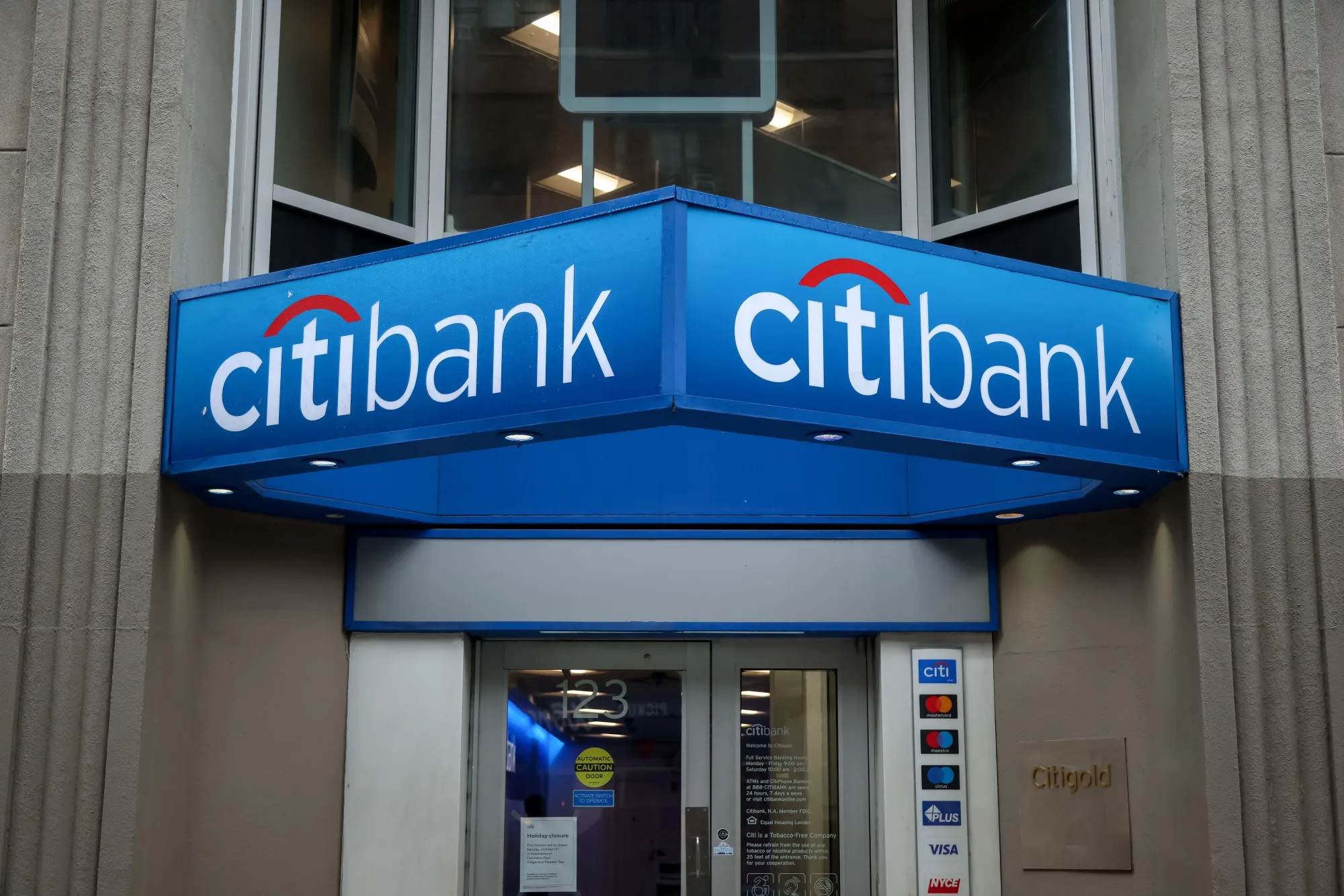 A Citibank branch in New York.