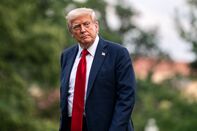 President Trump Returns To White House From New Jersey