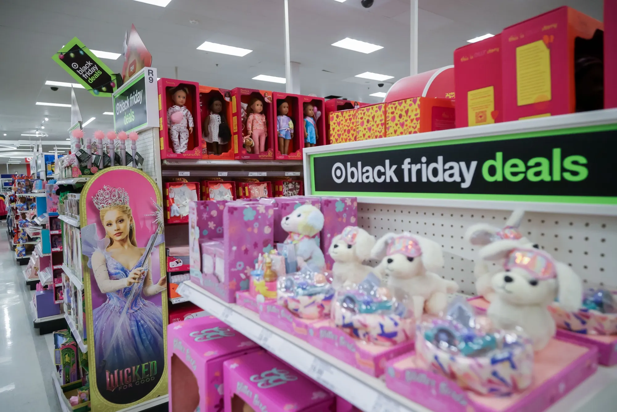 Toys at a Target store ahead of Black Friday in Jersey City, New Jersey, US, on Tuesday.