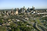 An aerial view of Houston