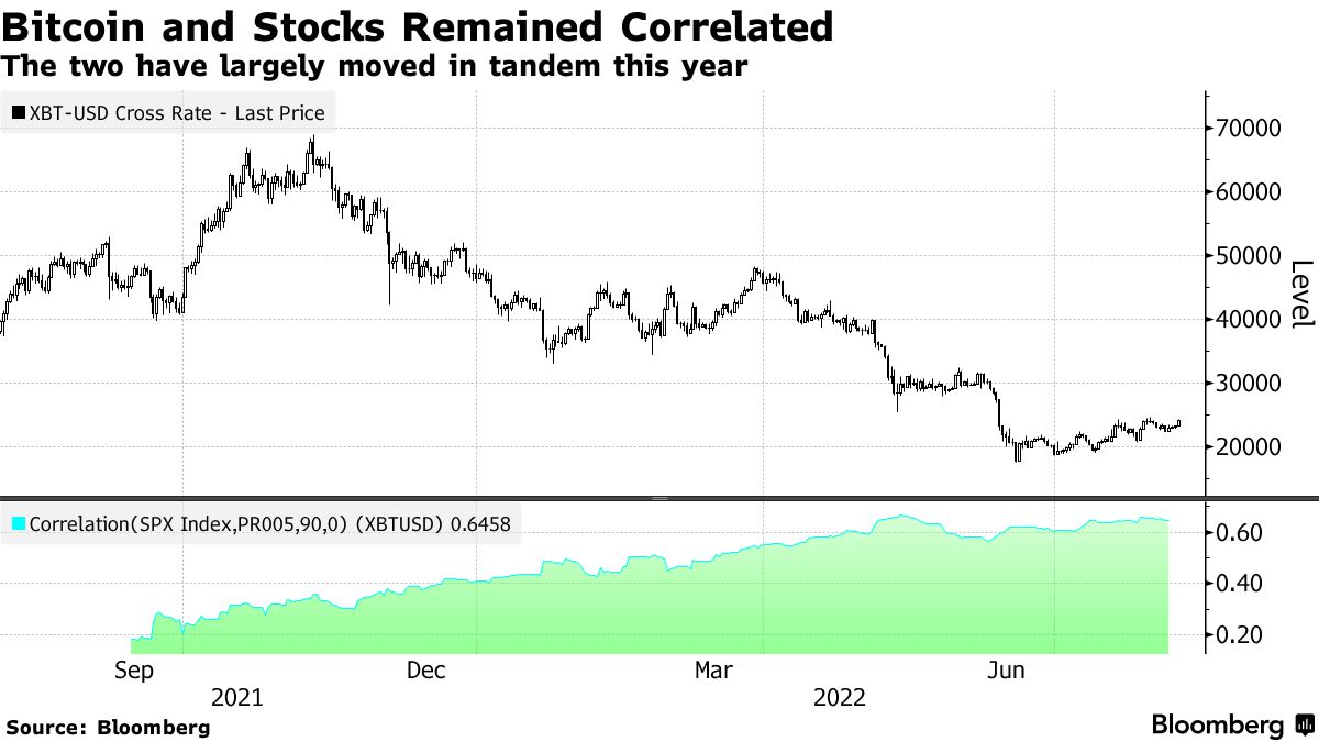 Bitcoin (BTC) Believers Are Back to Watching Stocks After Crypto Crash -  Bloomberg