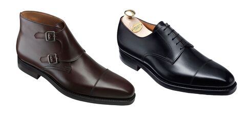 Bond wore multiple shoes from the British shoemaker Crockett & Jones.