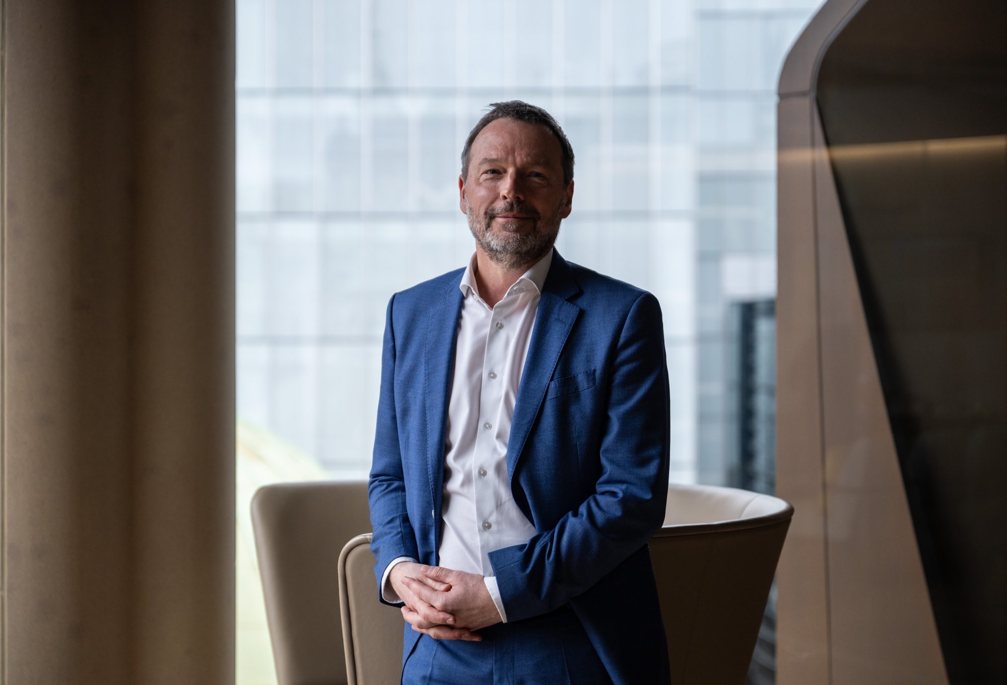 Pierre Wunsch, governor of the National Bank of Belgium, during a Bloomberg Television interview in London, UK, on Friday, March 27, 2026. “If the conflict is not over by June, then we are most probably way above our baseline, and that would warrant some kind of reaction,” Wunsch said.