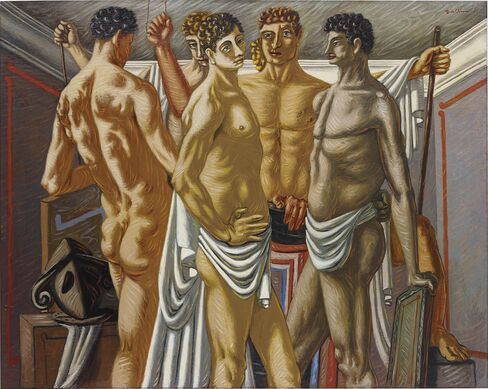 "Gladiateurs au Repos" by Giorgio de Chirico