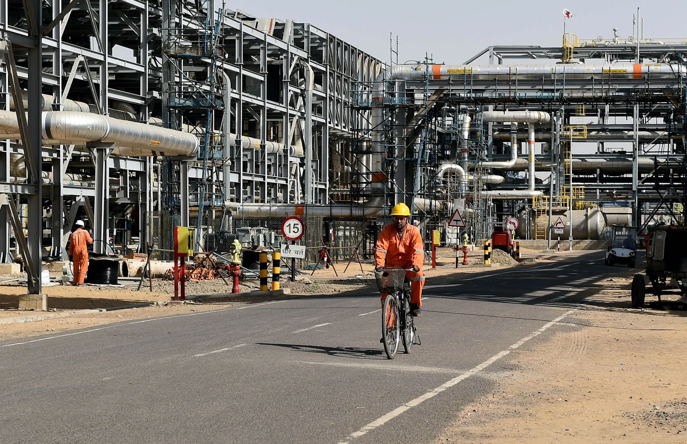 Cairn Energy's exploration plant at Barmer in Rajasthan.
