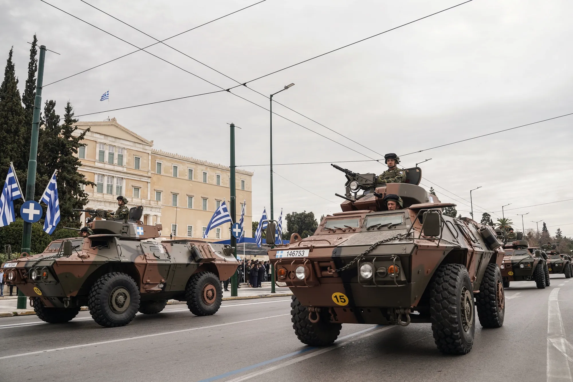 A military parade marks Greek Independence Day in Athens on March 25.