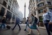 Commuters As The Pound Strengthens Following UK Election
