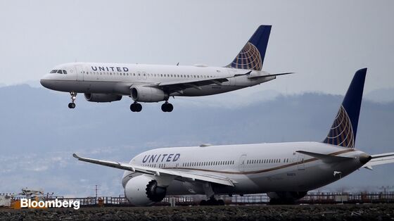 Airlines Plunge After United Warns of ‘Essentially Zero’ Demand