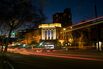 Railway station and Skycity, Adelaide, Australia.