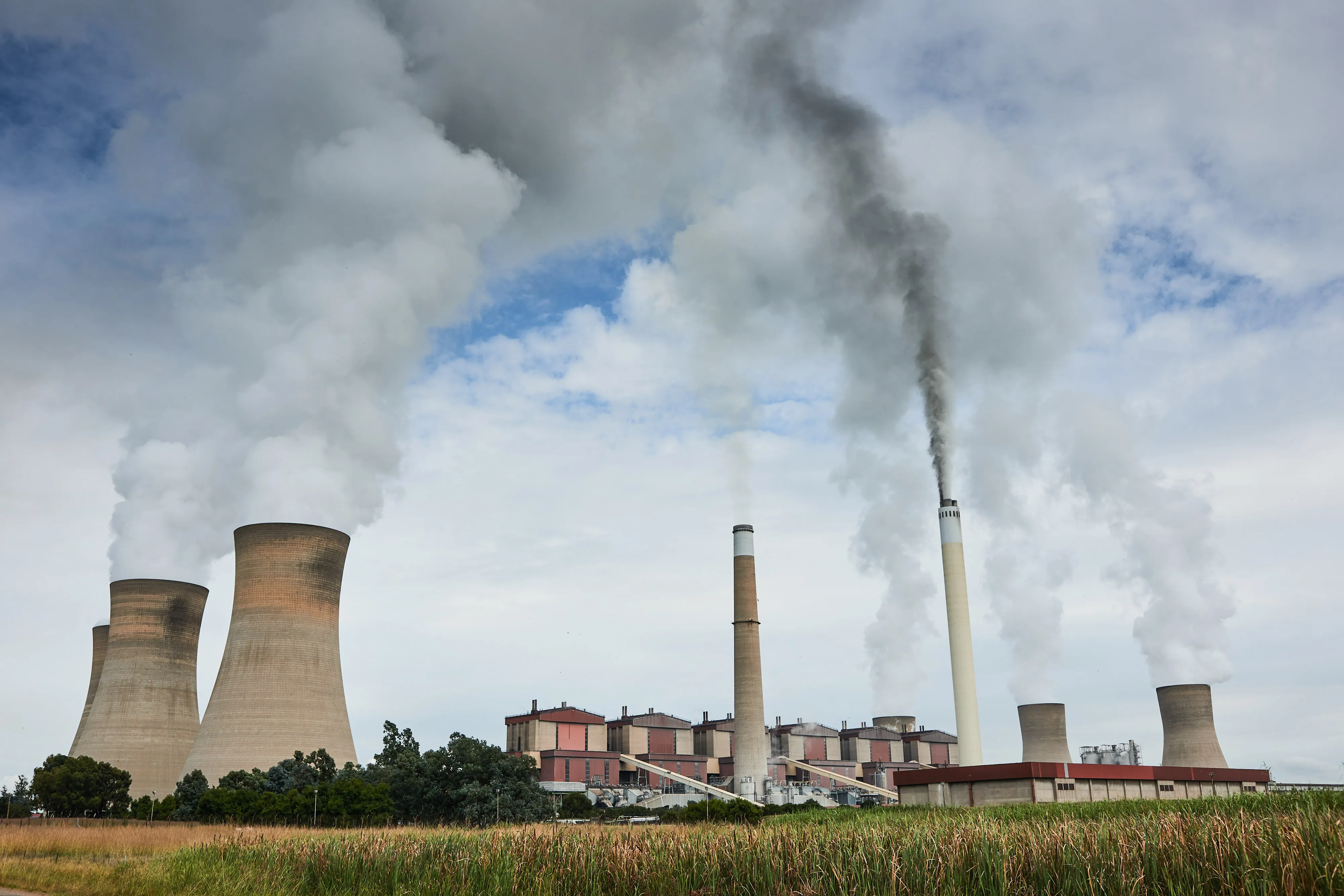 A coal-fired power station in South Africa.