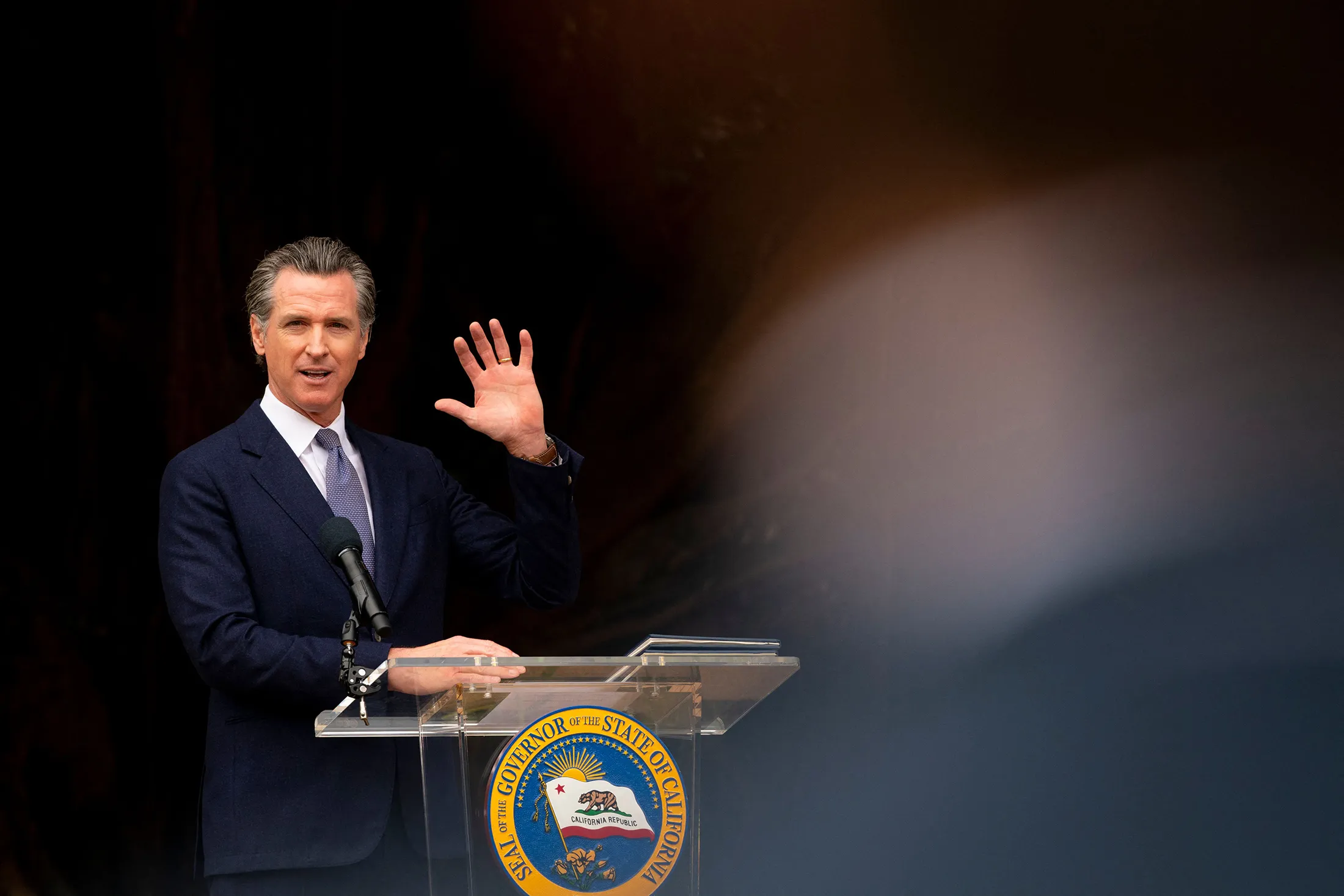 California Governor Gavin Newsom&nbsp;