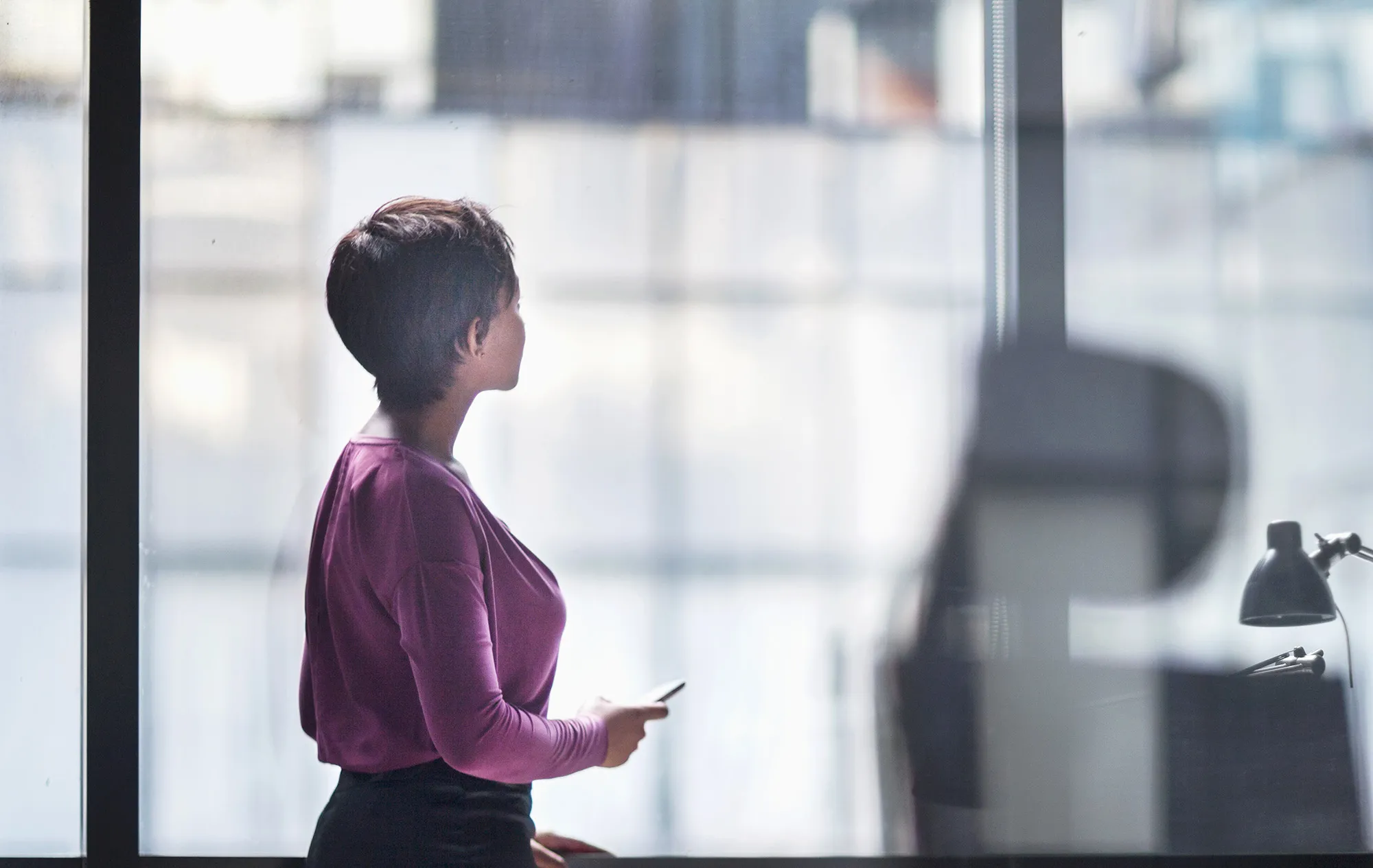 RF black woman female office ceo