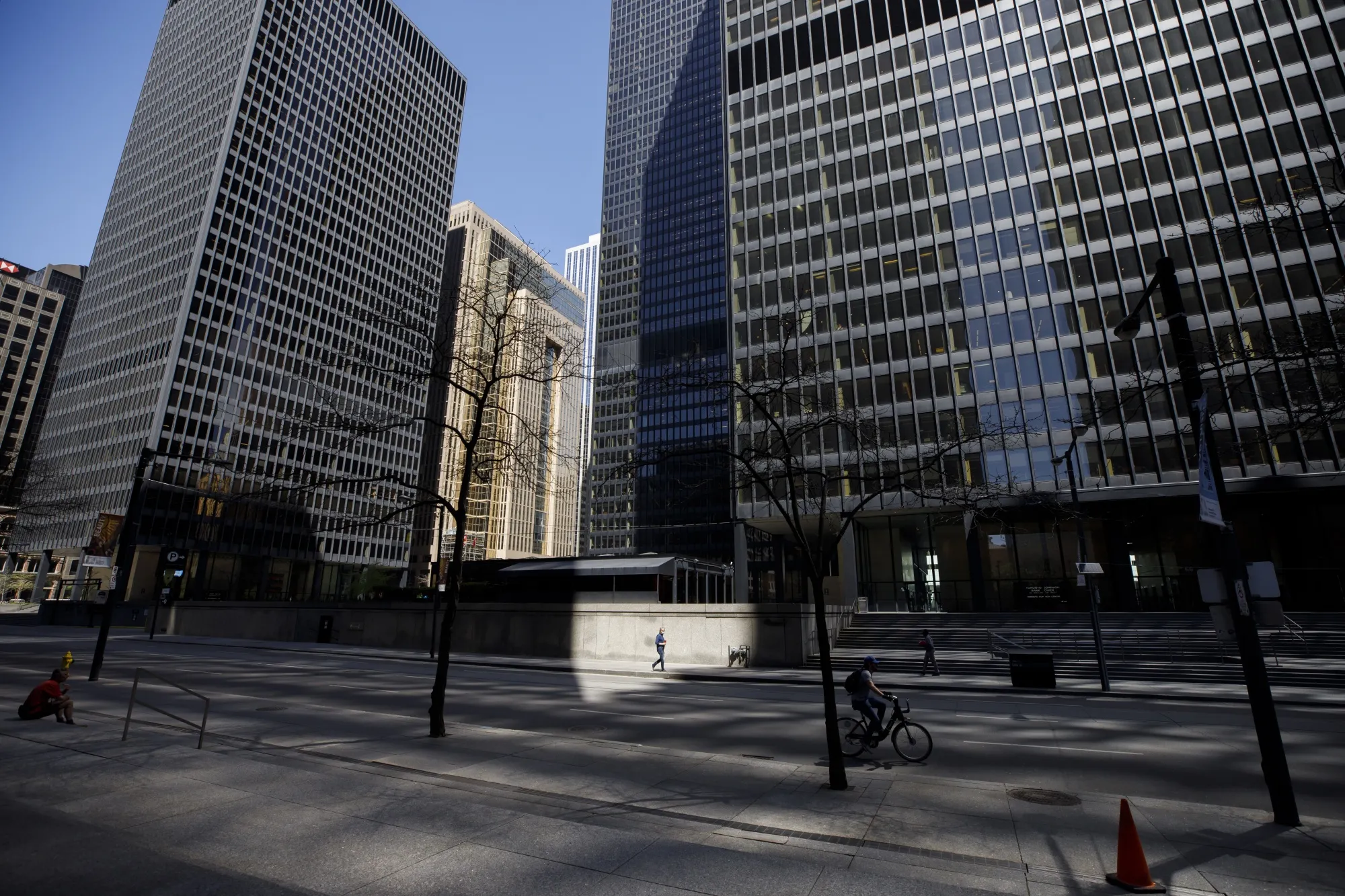 The Toronto-Dominion Centre in the financial district of Toronto, Ontario, Canada.