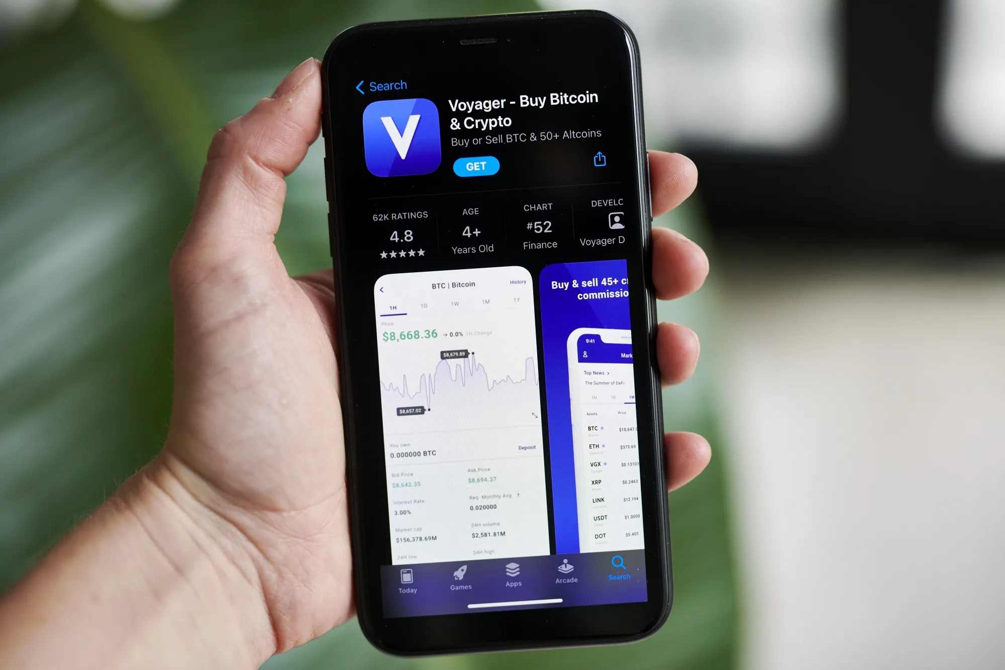 The Voyager Digital Ltd. application.
