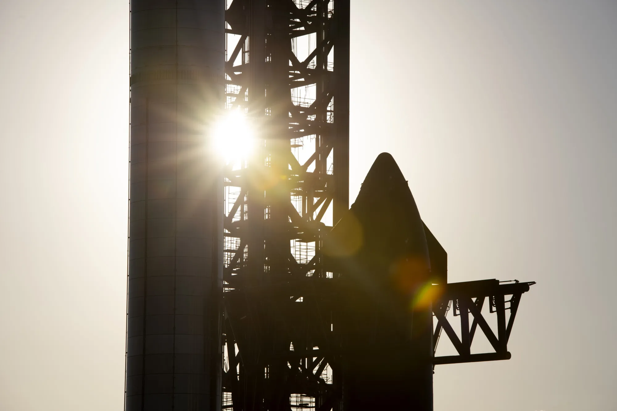 テキサス州ブラウンズビルにあるスペースXの施設