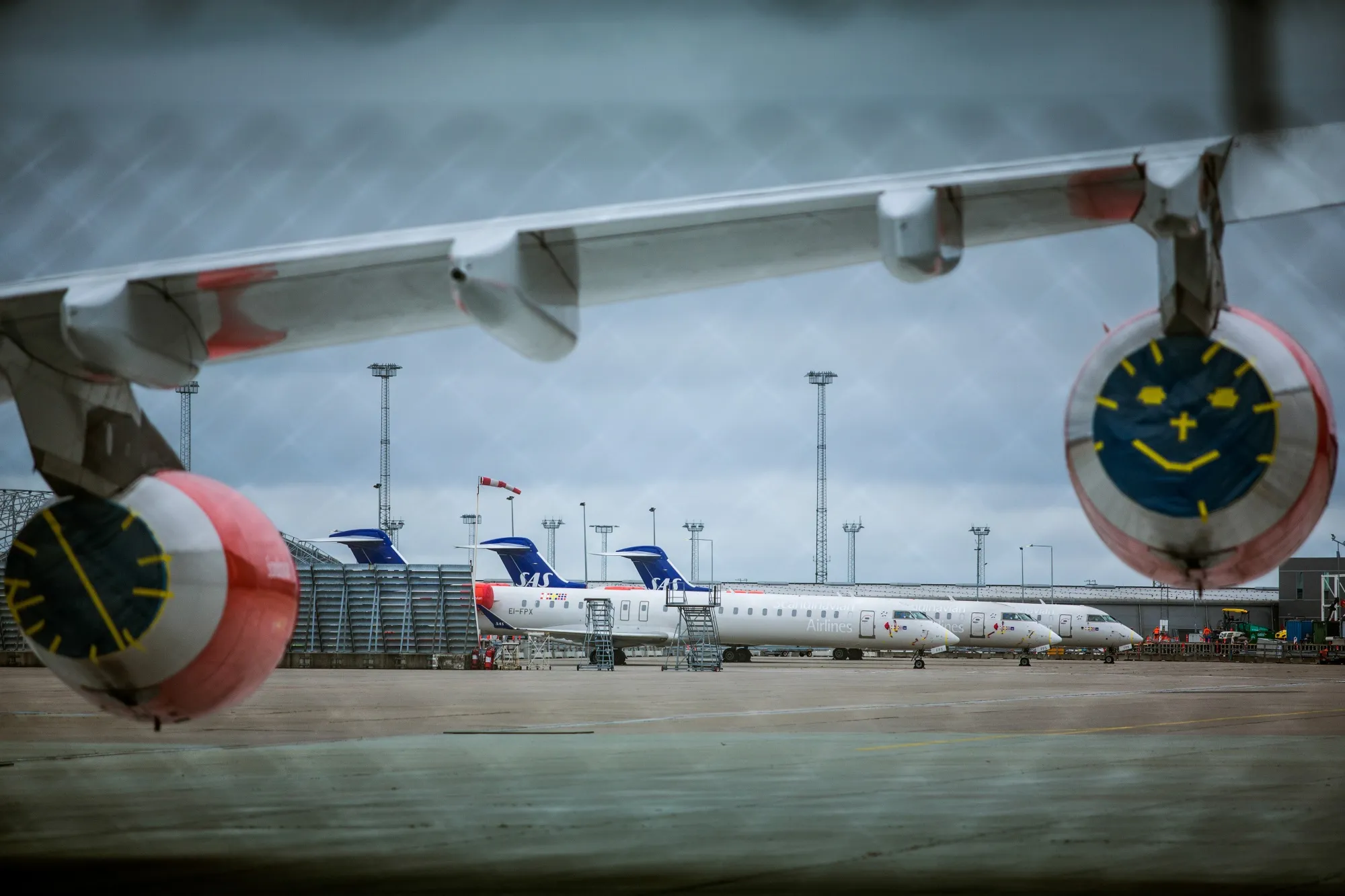Parked Planes As SAS AB Slashes 5,000 Jobs in Deepest Cut at a European Airline
