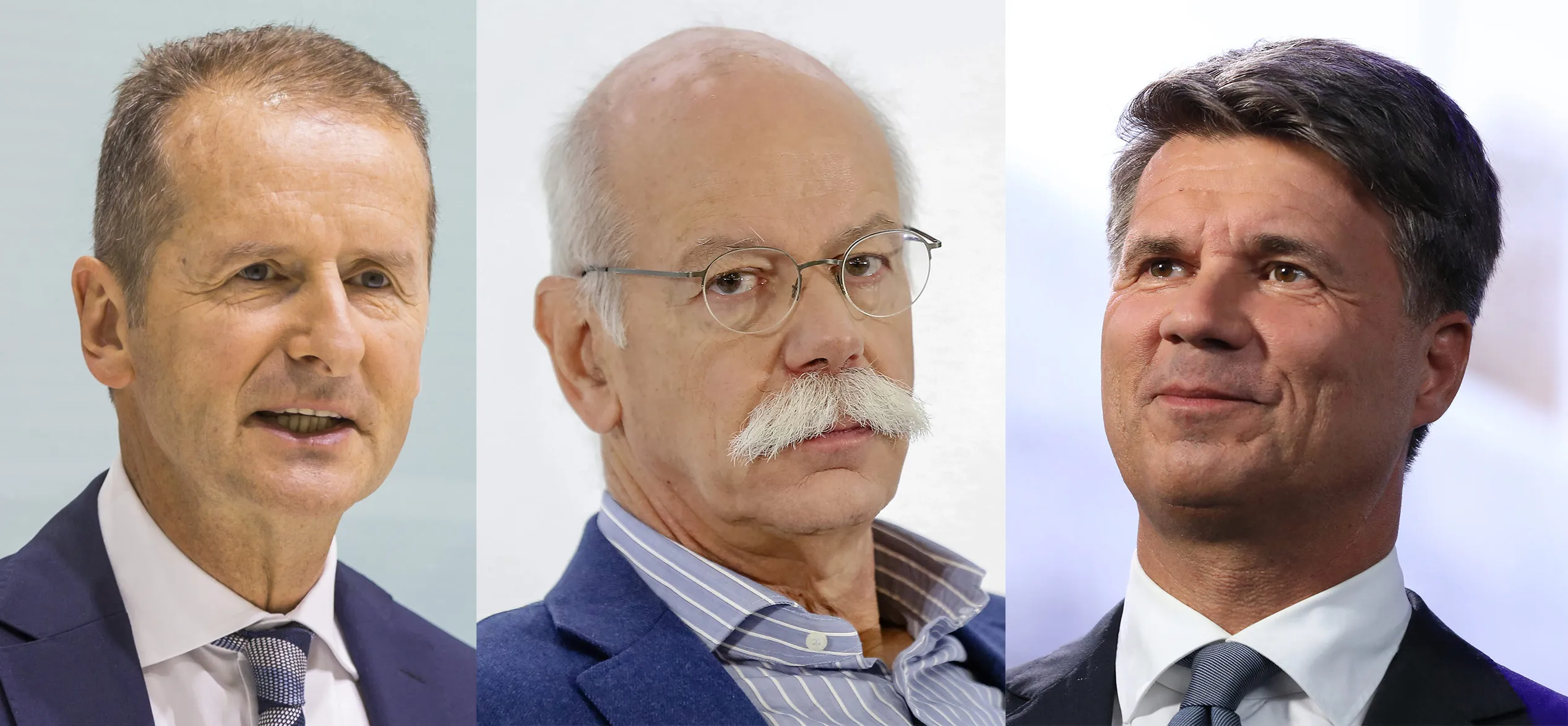 Herbert Diess, Dieter Zetsche and Harald Krueger
