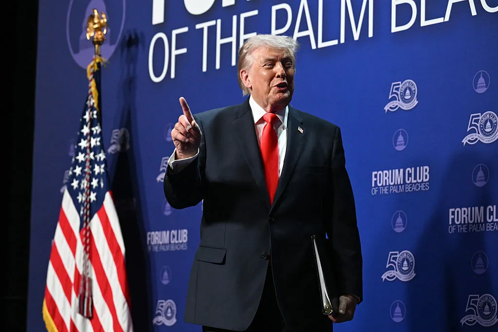 President Trump Attends The Forum Club Of The Palm Beaches Dinner In Florida