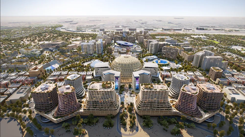 Illustration of the Expo City development in Dubai.