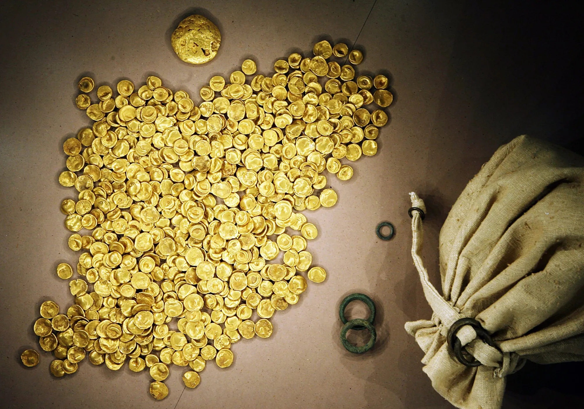 Celtic gold treasure stolen from the Celtic and Roman Museum in Manching.&nbsp;