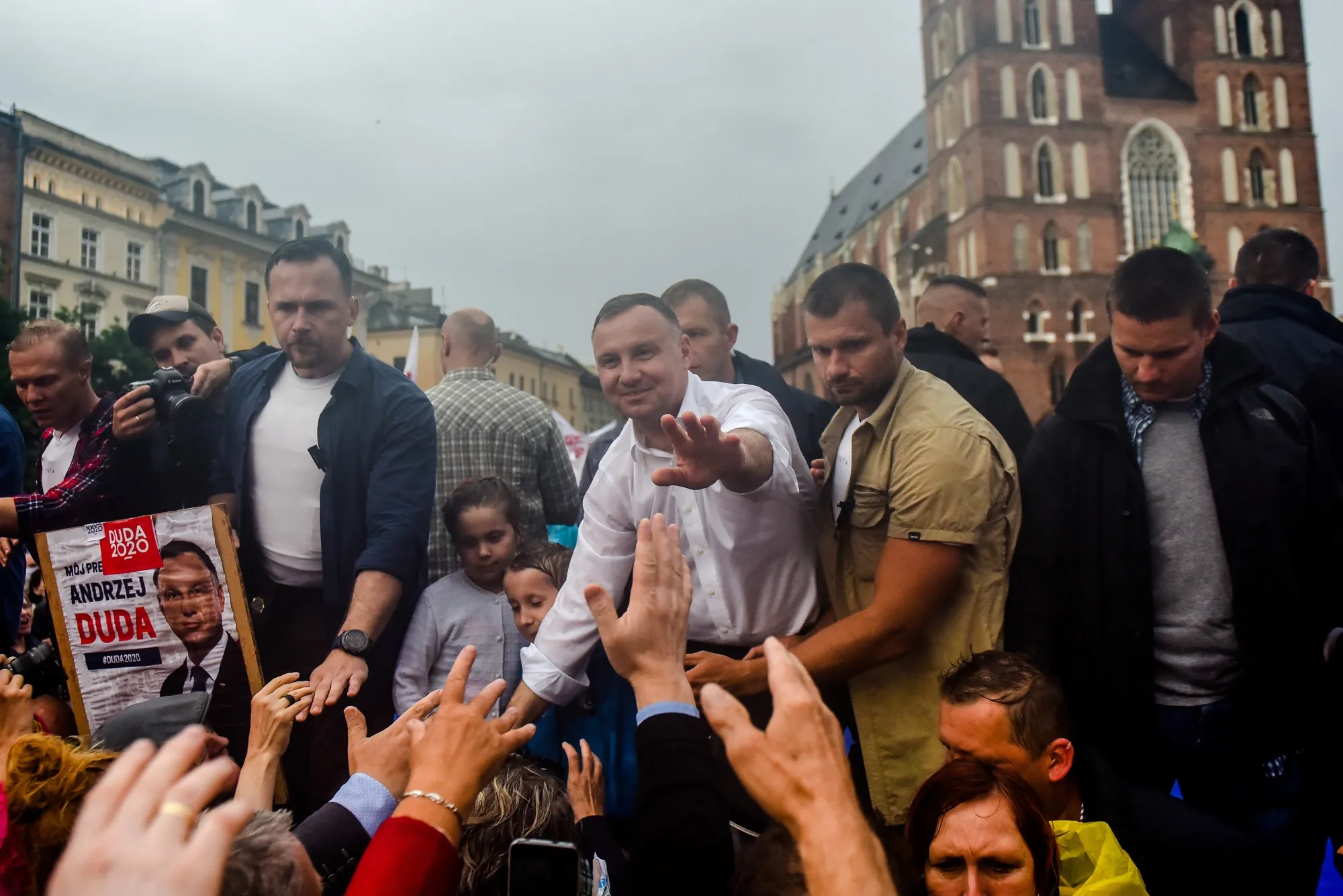 Andrzej Duda in Krakow, on June 21.