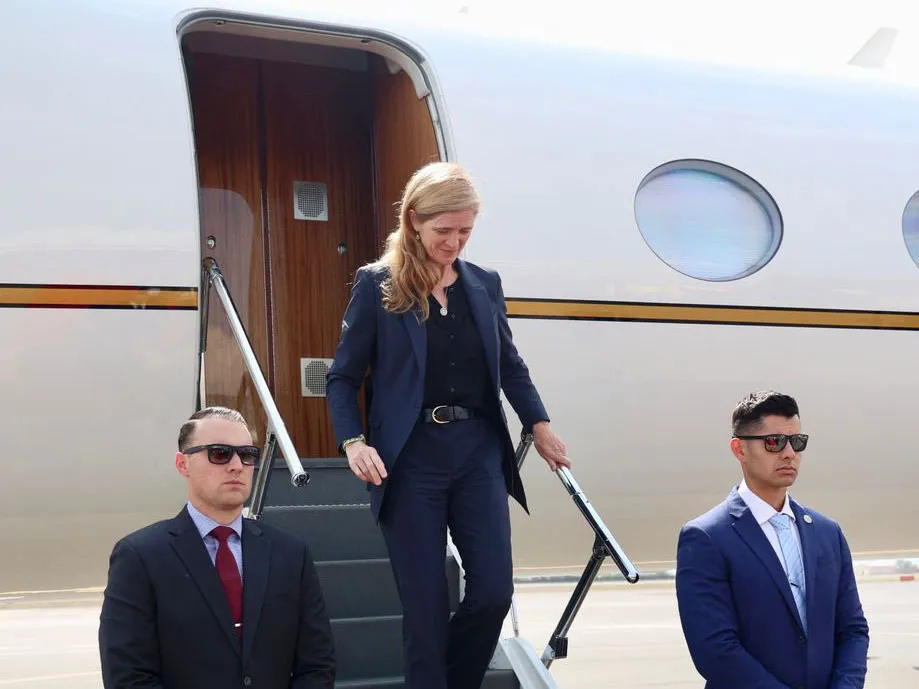 USAID Administrator Samantha Power lands in&nbsp;in Yerevan, Armenia.
