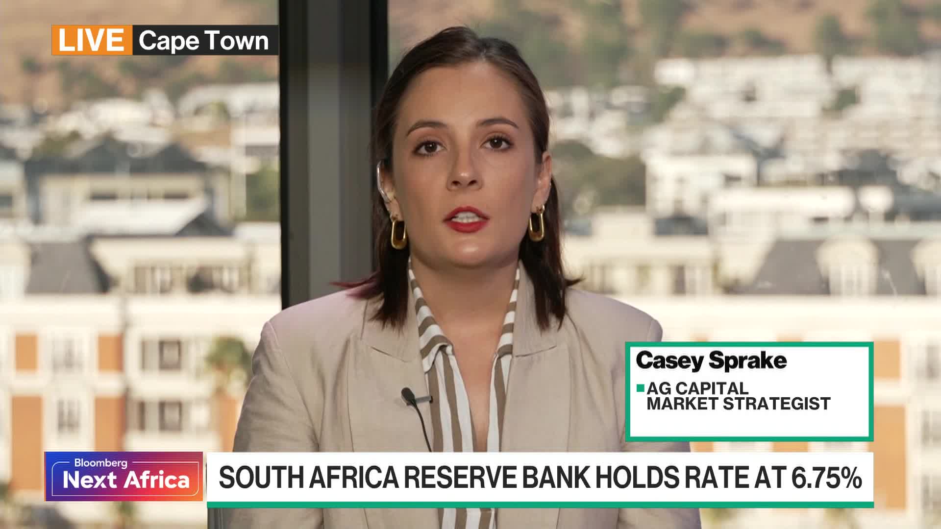 The South African currency is being boosted by dollar weakness after blowing through the 16 mark, according to AG Capital Market Strategist Casey Sprake. She spoke to Bloomberg's Jennifer Zabasajja on Horizons Middle East and Africa.