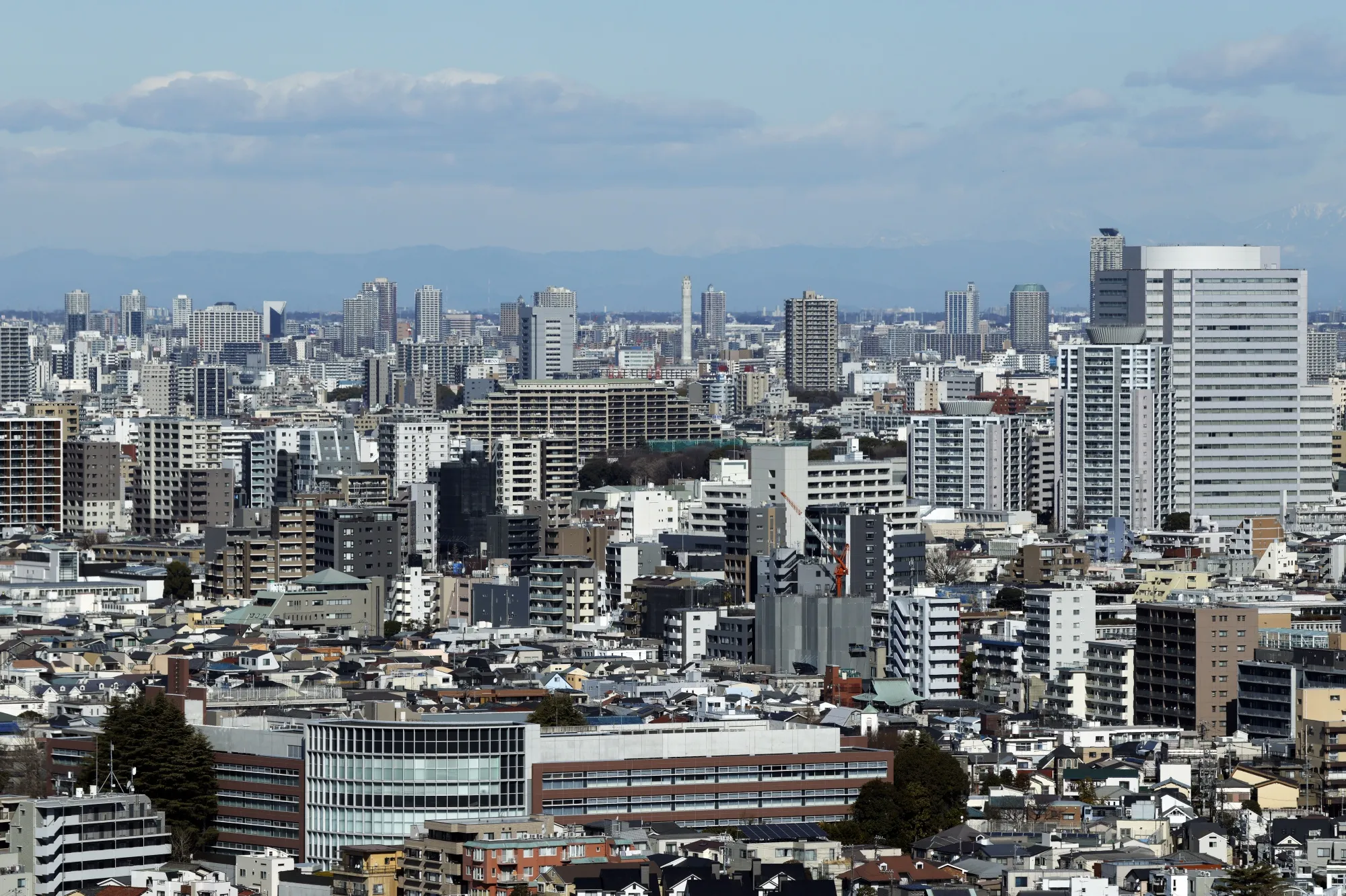 Tokyo Skyline Ahead of Japan GDP Figures