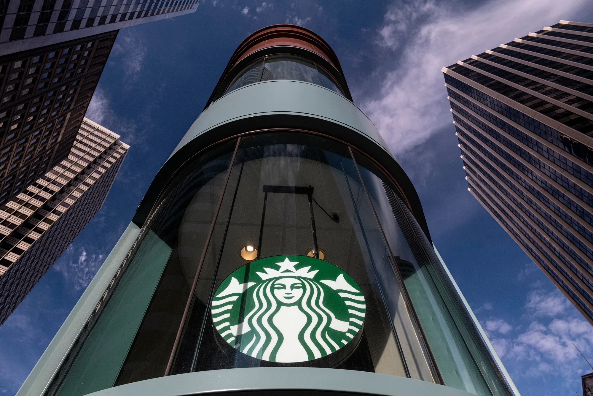 A Starbucks coffee shop in San Francisco.