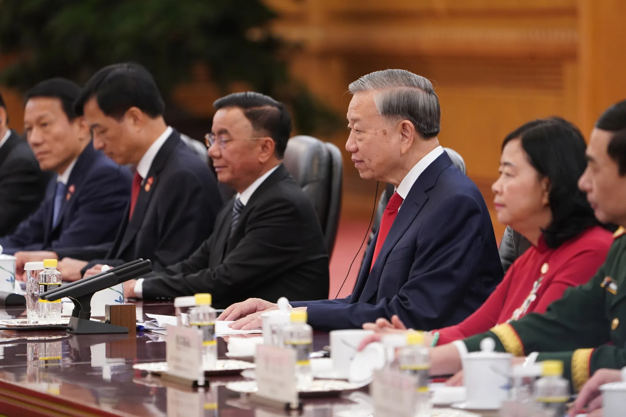 President Xi Jinping meets with Vietnam’s President To Lam in Beijing on April 15.