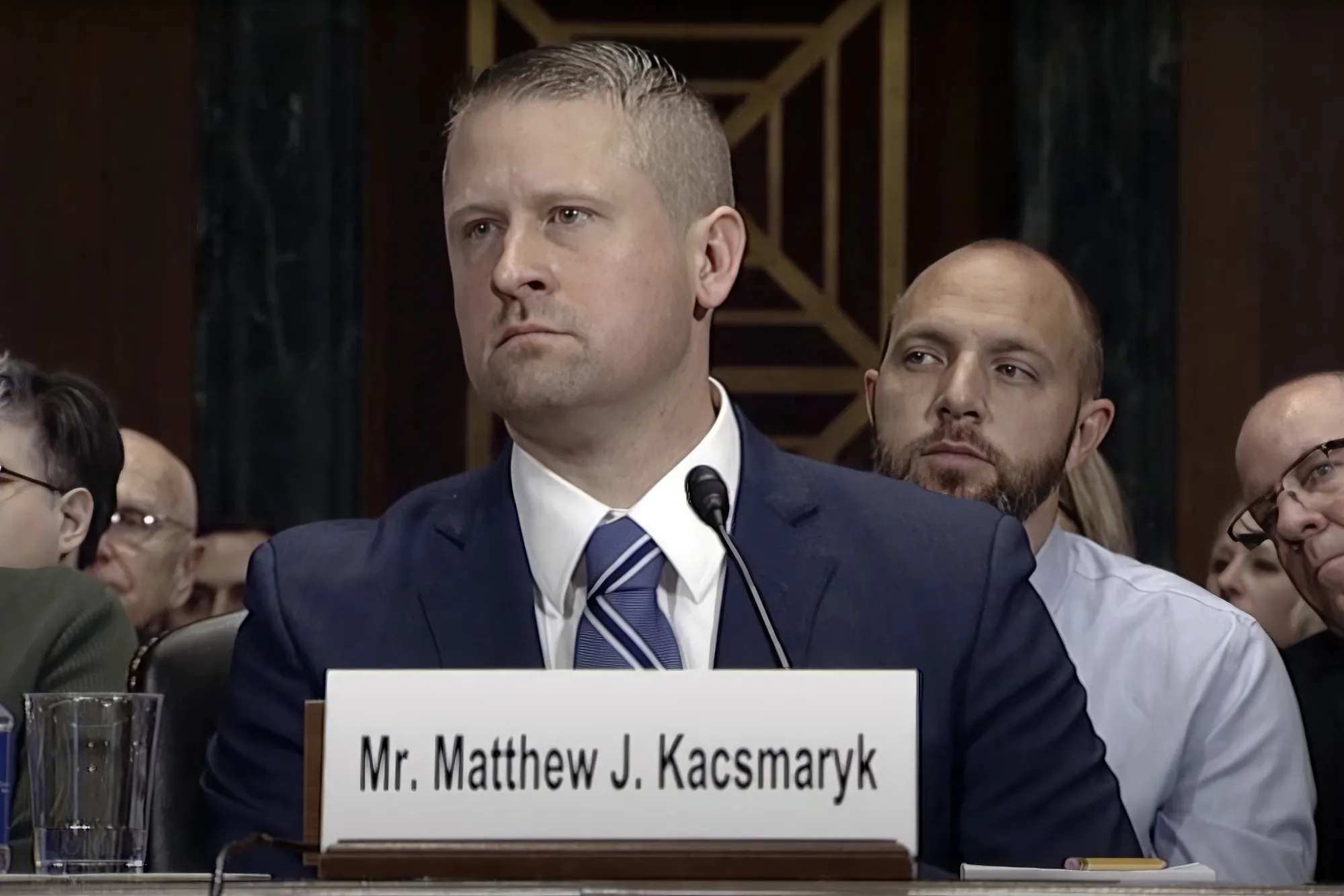 Judge Matthew Kacsmaryk during his confirmation hearing before the Senate Judiciary Committee in Washington, in 2017.