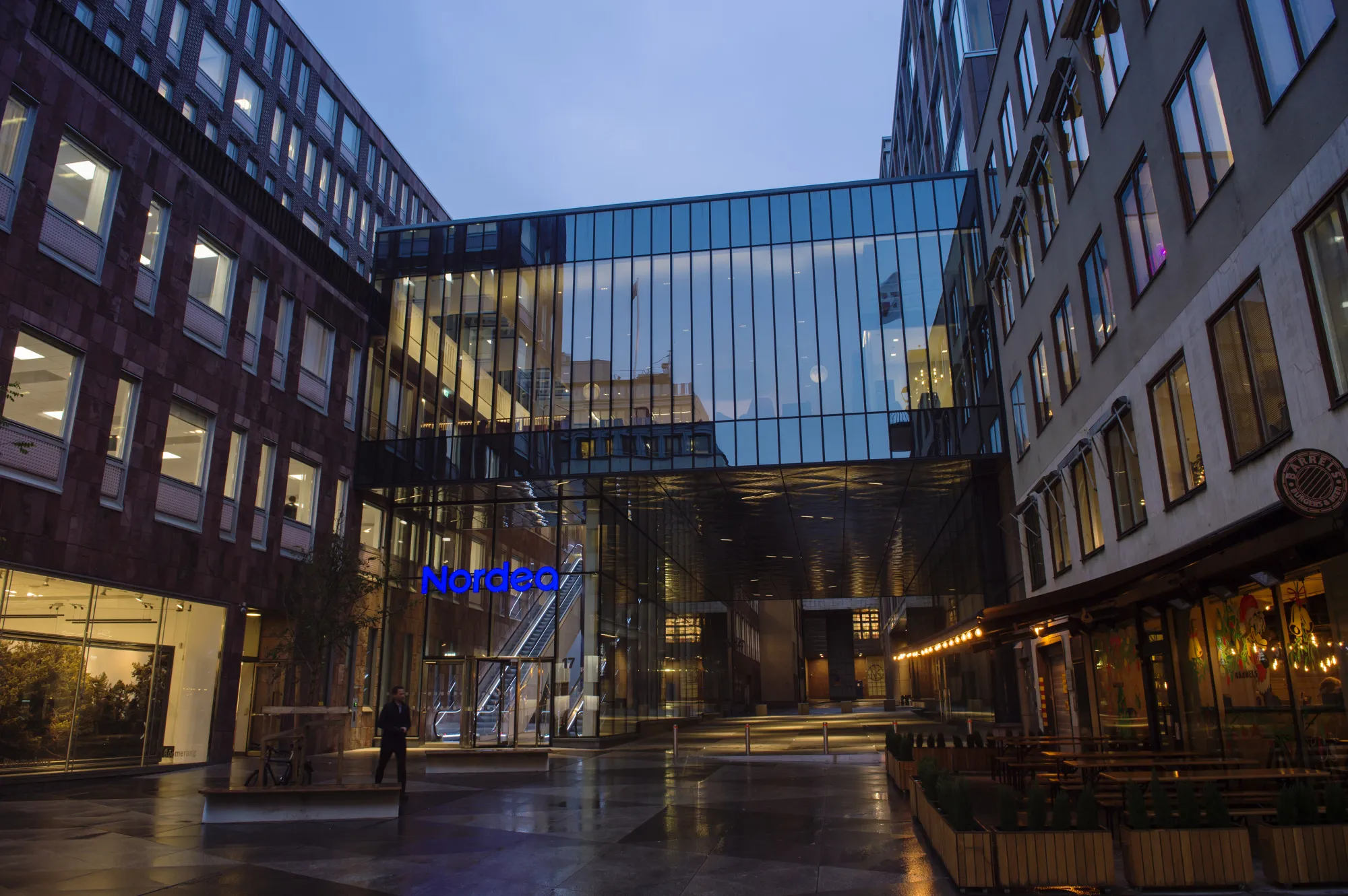 The headquarters of Nordea Bank in Stockholm.
