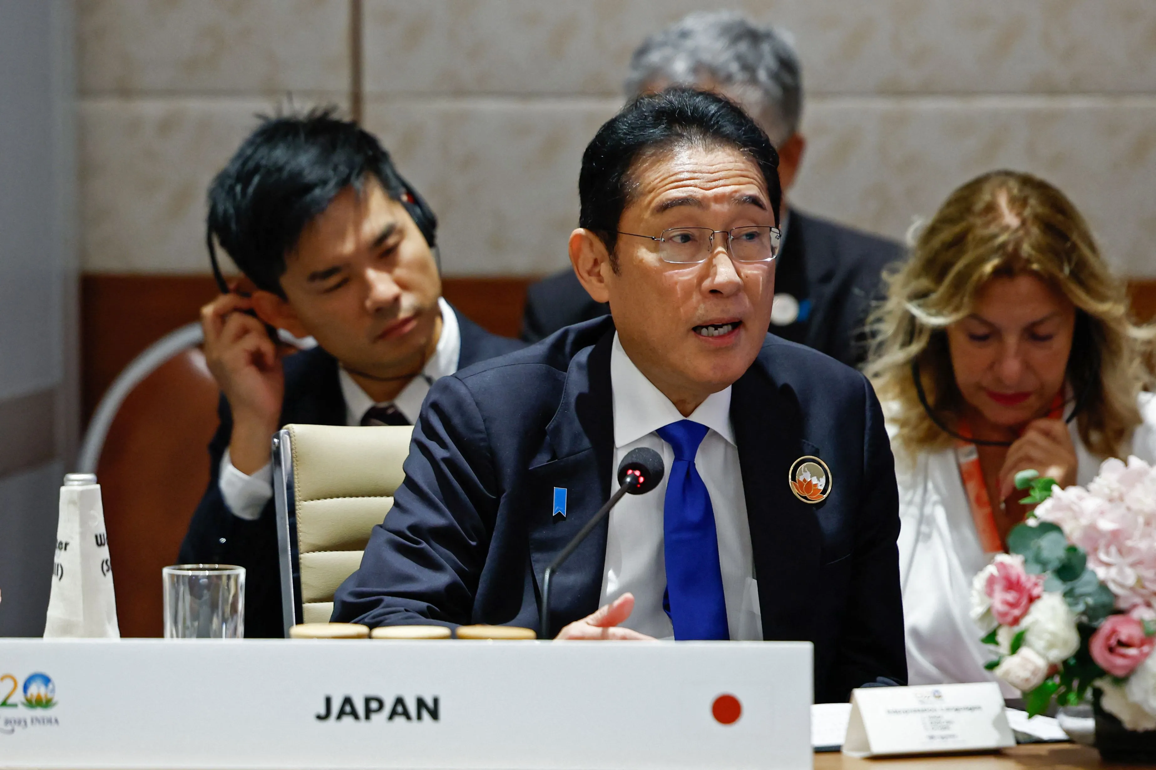 Fumio Kishida at the G20 ummit.&nbsp;