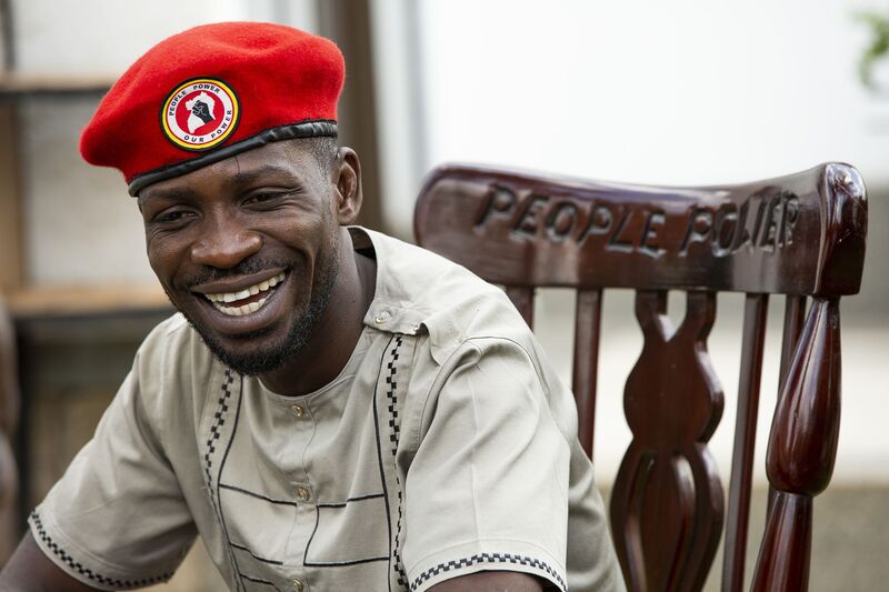 Ugandan opposition candidate and activist Bobi Wine, aka Robert Kyagulanyi