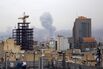 Smoke following an air attack in Tehran, on March 10.