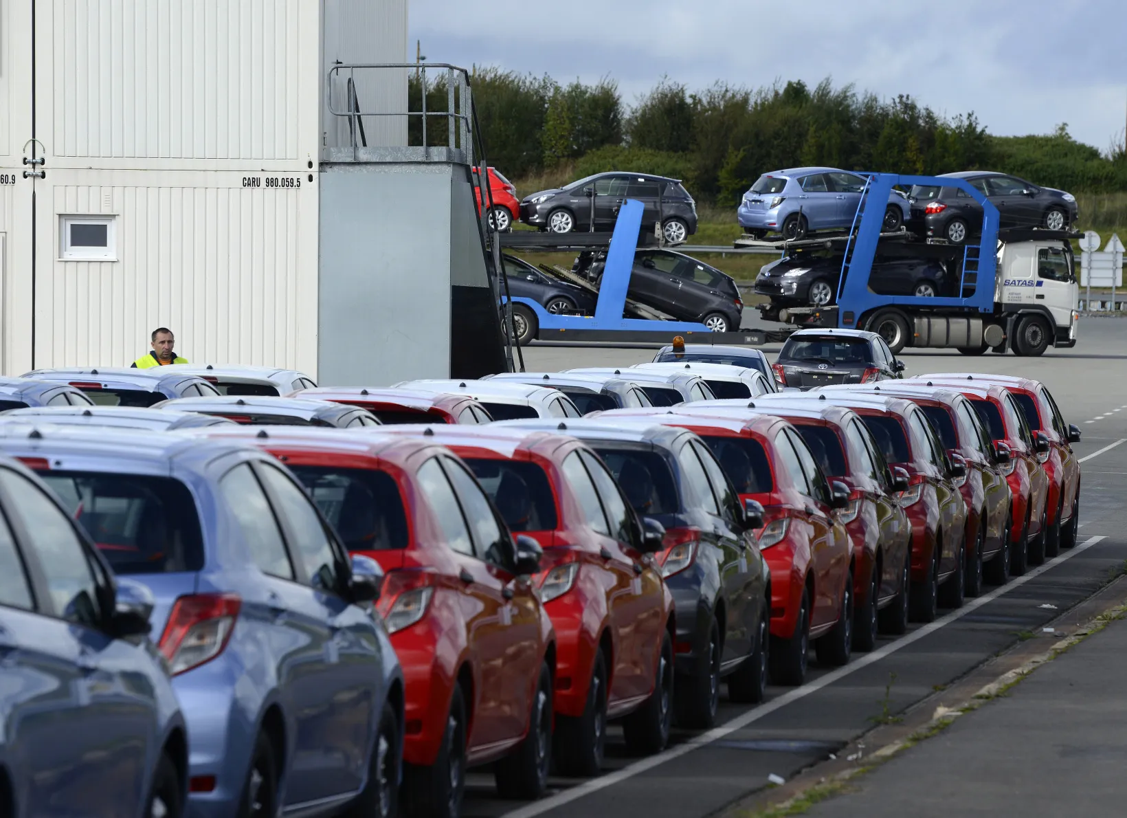 On The Production Line Of Toyota Motor Corp's Yaris Automobile